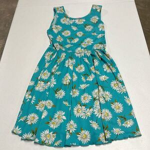Girl’s Blue dress w/Sunflowers sz XL (14/16)